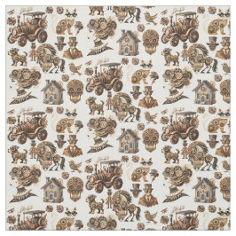 Steampunk man vrouw dieren machines kunst stof