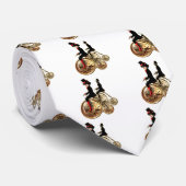 Steampunk man vrouw penny farthings geschenken doo stropdas (Opgerold)