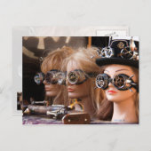 Steampunk Mannequins Briefkaart (Voorkant / Achterkant)