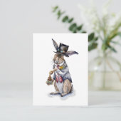 Steampunk March Hare Briefkaart (Staand voorkant)