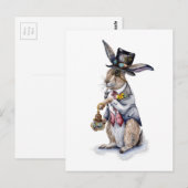Steampunk March Hare Briefkaart (Voorkant / Achterkant)