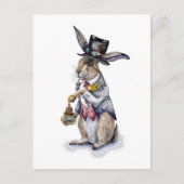 Steampunk March Hare Briefkaart (Voorkant)