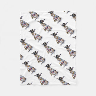 Steampunk March Hare Fleece Deken