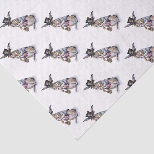 Steampunk March Hare Tissuepapier (Detail)