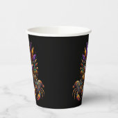 Steampunk Mardi Gras Papieren Bekers (Links)