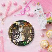 Steampunk Marie Curie Papieren Bordje (Feest)