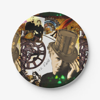 Steampunk Marie Curie Papieren Bordje