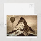 Steampunk Matterhorn Briefkaart (Voorkant / Achterkant)