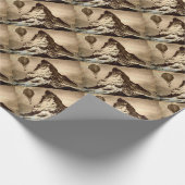 Steampunk Matterhorn Cadeaupapier (Hoek)