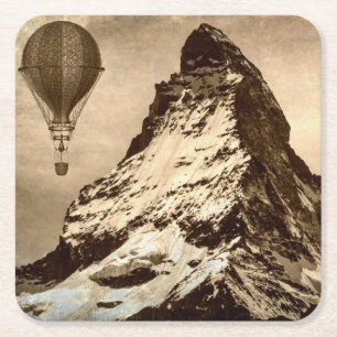 Steampunk Matterhorn Kartonnen Onderzetters