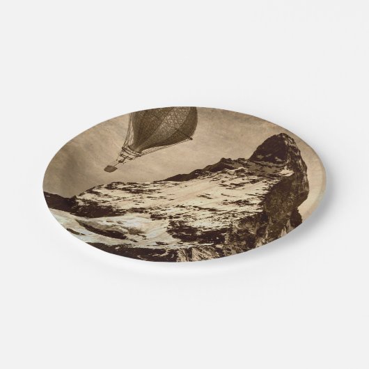 Steampunk Matterhorn Papieren Bordje (Gekanteld)