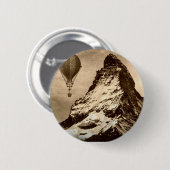 Steampunk Matterhorn Ronde Button 5,7 Cm (Voorkant /achterkant)