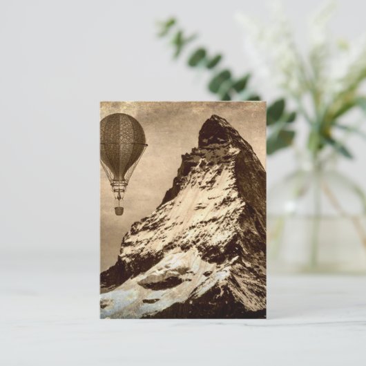 Steampunk Matterhorn Scene Briefkaart (Staand voorkant)