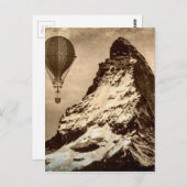 Steampunk Matterhorn Scene Briefkaart (Voorkant / Achterkant)