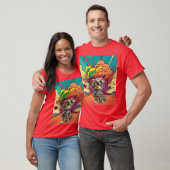 Steampunk Mechanic Cartoon Explosion T-shirt (Unisex)