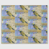 Steampunk Mechanical Bird Engineering Birthday Cadeaupapier (Vlak)