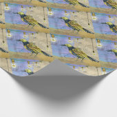 Steampunk Mechanical Bird Engineering Vaderdag Cadeaupapier (Hoek)