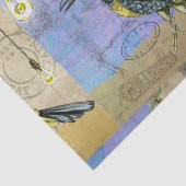 Steampunk Mechanical Bird Engineering Vaderdag Tissuepapier (Detail)