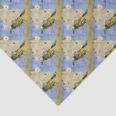 Steampunk Mechanical Bird Engineering Vaderdag Tissuepapier (Detail)