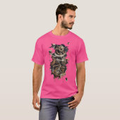 Steampunk Mechanical Gears Art T-shirt (Voorkant volledig)