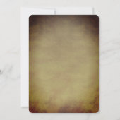 Steampunk Mechanical Gears Butterfly Invit Kaart (Achterkant)