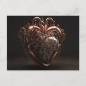 Steampunk Mechanical Heart Briefkaart (Voorkant)