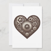 Steampunk Mechanical Heart Kaart (Voorkant)