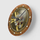 Steampunk Mechanical Heart Ronde Klok (Hoek)