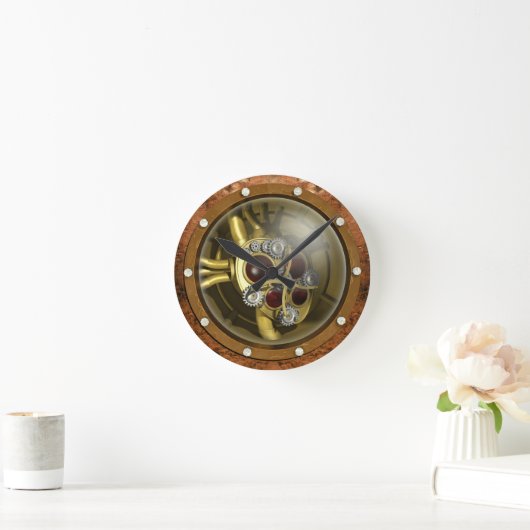 Steampunk Mechanical Heart Ronde Klok (Huis)