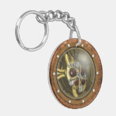 Steampunk Mechanical Heart Sleutelhanger (Voorkant Links)