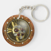 Steampunk Mechanical Heart Sleutelhanger (Achterkant)