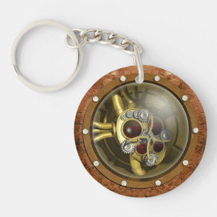 Steampunk Mechanical Heart Sleutelhanger