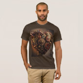 Steampunk Mechanical Heart T-shirt (Voorkant volledig)