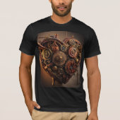 Steampunk Mechanical Heart T-shirt (Voorkant)