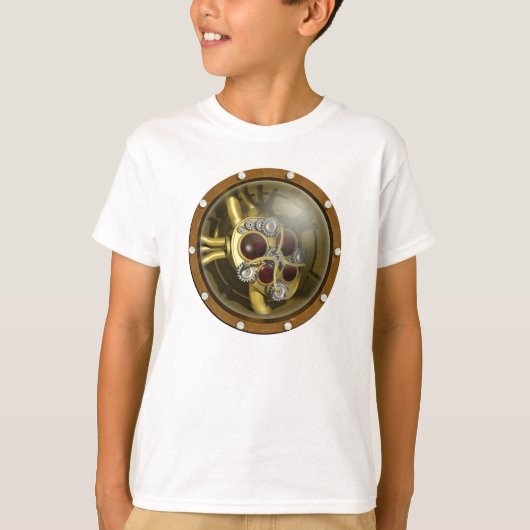Steampunk Mechanical Heart T-shirt (Voorkant)
