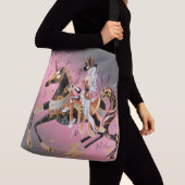 Steampunk Mechanical Horse & Lady Crossbody Tas (Dichtbij)