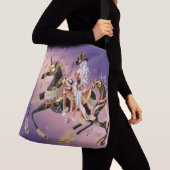 Steampunk Mechanical Horse & Lady Crossbody Tas (Dichtbij)