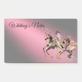 Steampunk Mechanical Horse & Lady Pink Post-it® Notes (Voorkant)
