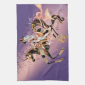 Steampunk Mechanical Horse & Lady Tea Towels Theedoek (Verticaal)