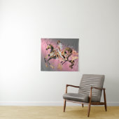 Steampunk Mechanical Horse & Lady Wandkleed (In Situ (horizontaal))