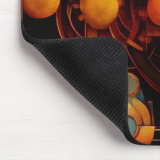 Steampunk Mechanical Orb Composition Muismat (Hoek)