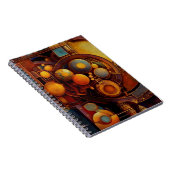 Steampunk Mechanical Orb Composition Notitieboek (Rechterzijde)