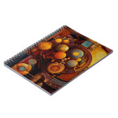 Steampunk Mechanical Orb Composition Notitieboek (Linkerzijde)