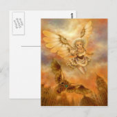 Steampunk Mechanical Owl Fantasy Art Postcard Briefkaart (Voorkant / Achterkant)