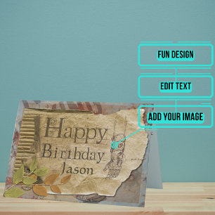 Steampunk Mechanics  Birthday voor een dromer Kaart