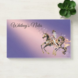 Steampunk Mechanisch Paard & Lady Lavender Post-it® Notes