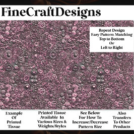 Steampunk Mechanisch Patroon Roze BN1 Decoupage Tissuepapier