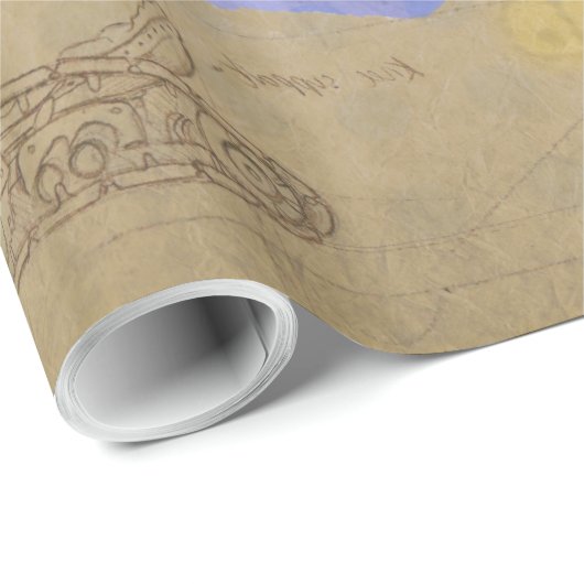 Steampunk Mechanische Edison Light Architect Cadeaupapier (Rol Hoek)