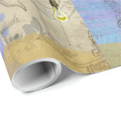 Steampunk Mechanische Edison Light Architect Cadeaupapier (Rol Hoek)