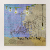 Steampunk Mechanische Edison Light Architect Legpuzzel (Verticaal)